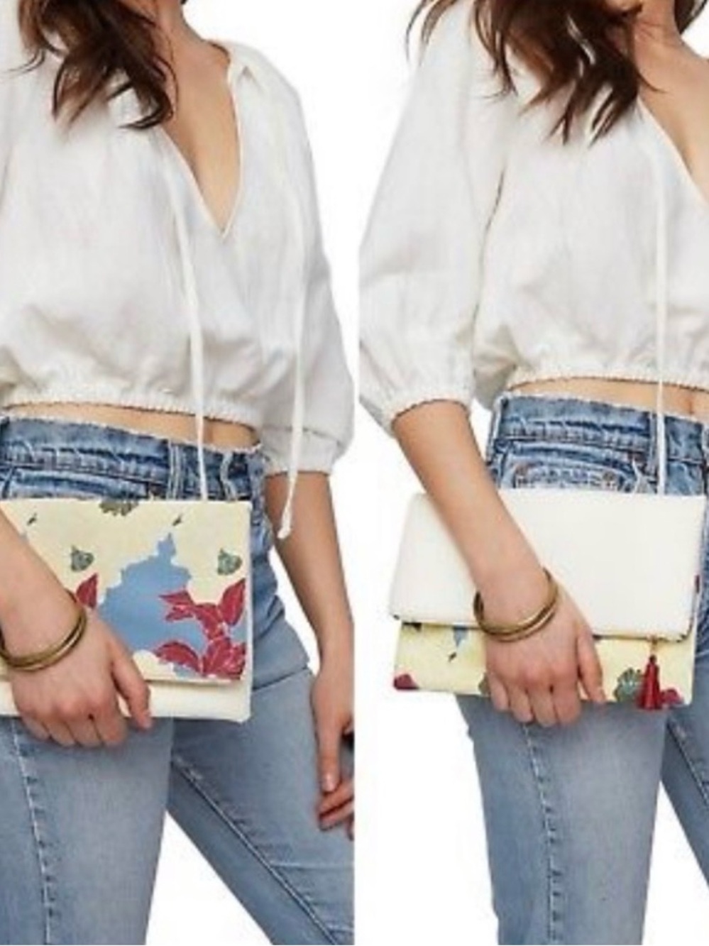 Rachel Pally- Foldover Floral Print Clutch